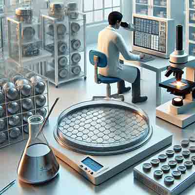 Researcher conducting anistropic research